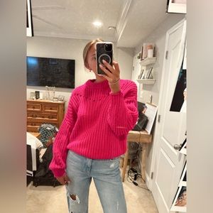 Hot pink sweater